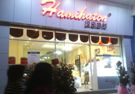 佛山南海漢密哈頓烘焙店購(gòu)置面包柜案例